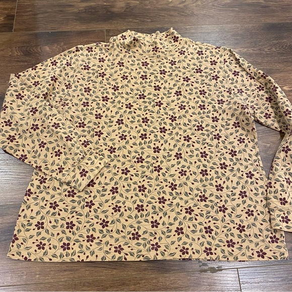 Lands’ End mock neck long sleeve top - Picture 6 of 14